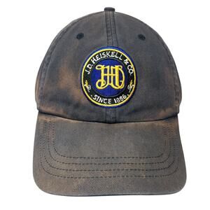 JD Heiskell & Co. Baseball Cap Blue One Size Adjustable Embroidered Headshots
